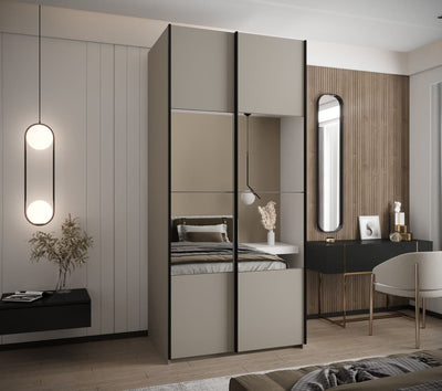 Trosa IV Sliding Door Wardrobe 100cm