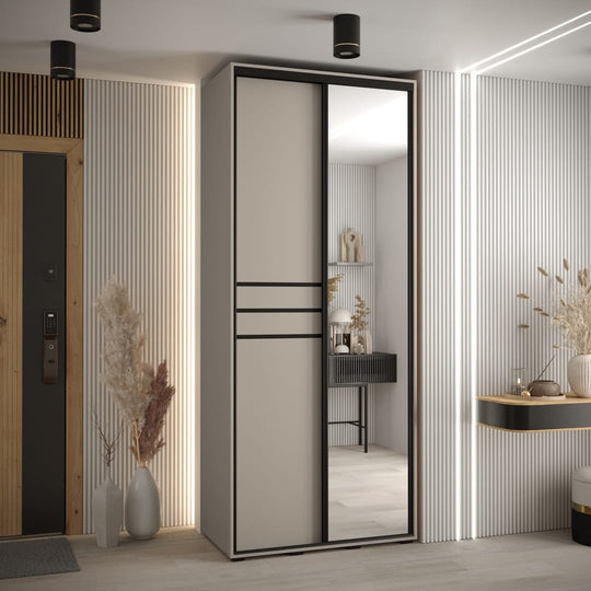 Dakota XI Sliding Door Wardrobe 110cm