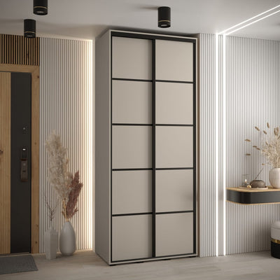 Dakota IV Sliding Door Wardrobe 110cm