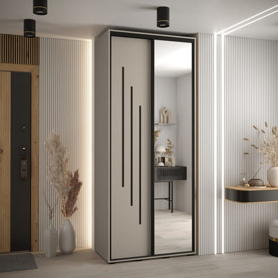 Dakota IX Sliding Door Wardrobe 110cm