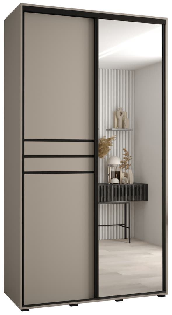 Dakota XI Sliding Door Wardrobe 130cm – Arthauss Furniture