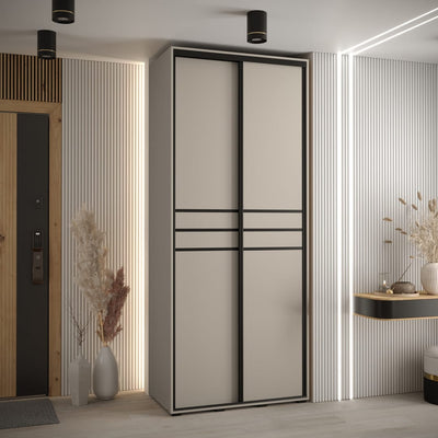 Dakota X Sliding Door Wardrobe 100cm