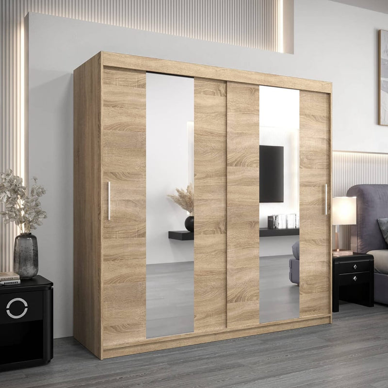 Pole Sliding Door Wardrobe 200cm