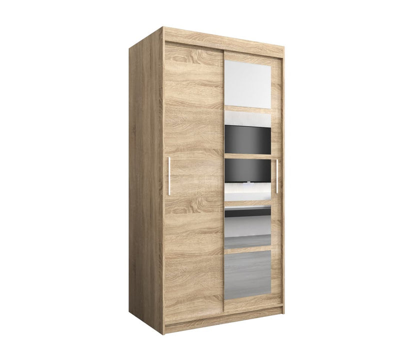 Roma I Sliding Door Wardrobe 100cm