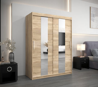 Pole Sliding Door Wardrobe 150cm