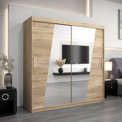 Rhomb Sliding Door Wardrobe 200cm