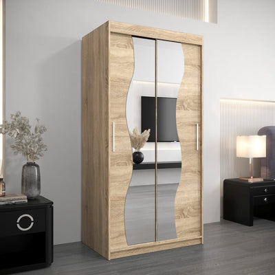 Madrid Sliding Door Wardrobe 100cm