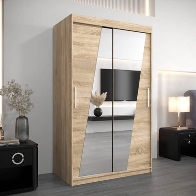 Rhomb Sliding Door Wardrobe 120cm