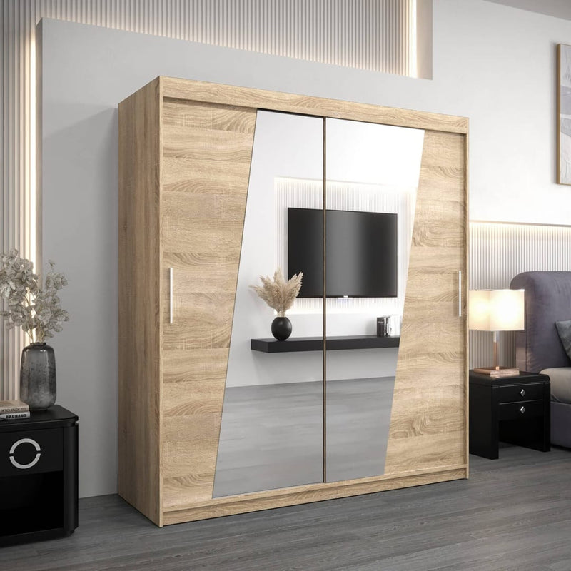 Rhomb Sliding Door Wardrobe 180cm