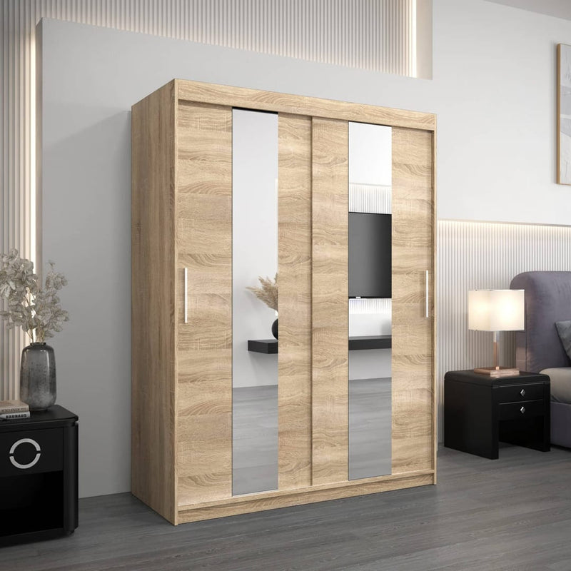 Pole Sliding Door Wardrobe 150cm