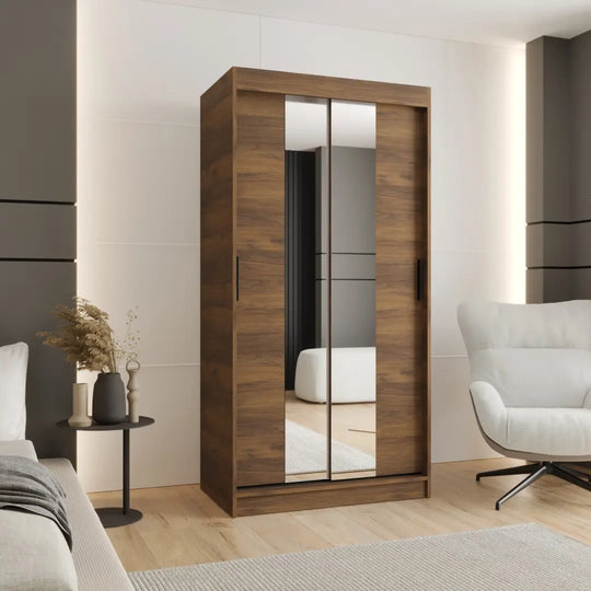 Rubino T1 Sliding Door Wardrobe 100cm