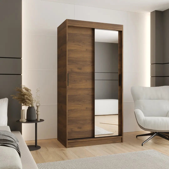 Rubino T2 Sliding Door Wardrobe 100cm