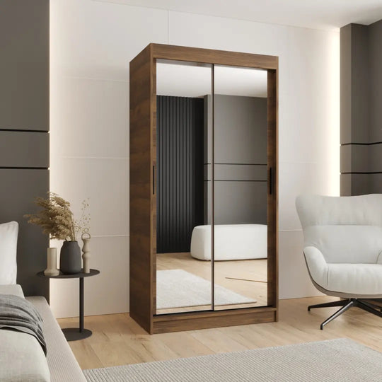 Rubino T3 Sliding Door Wardrobe 100cm