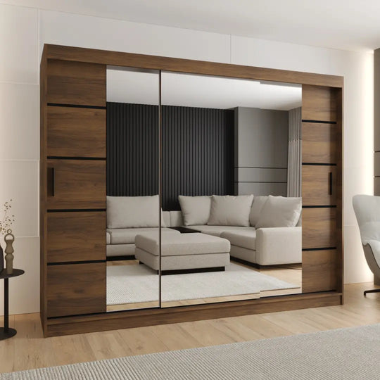 Rubino V4 Sliding Door Wardrobe 250cm