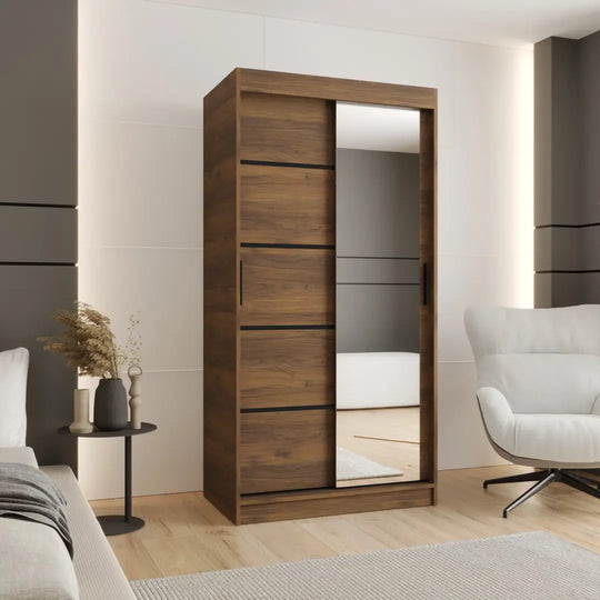 Rubino V2 Sliding Door Wardrobe 100cm