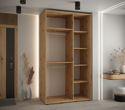 Sapporo I Sliding Door Wardrobe 130cm