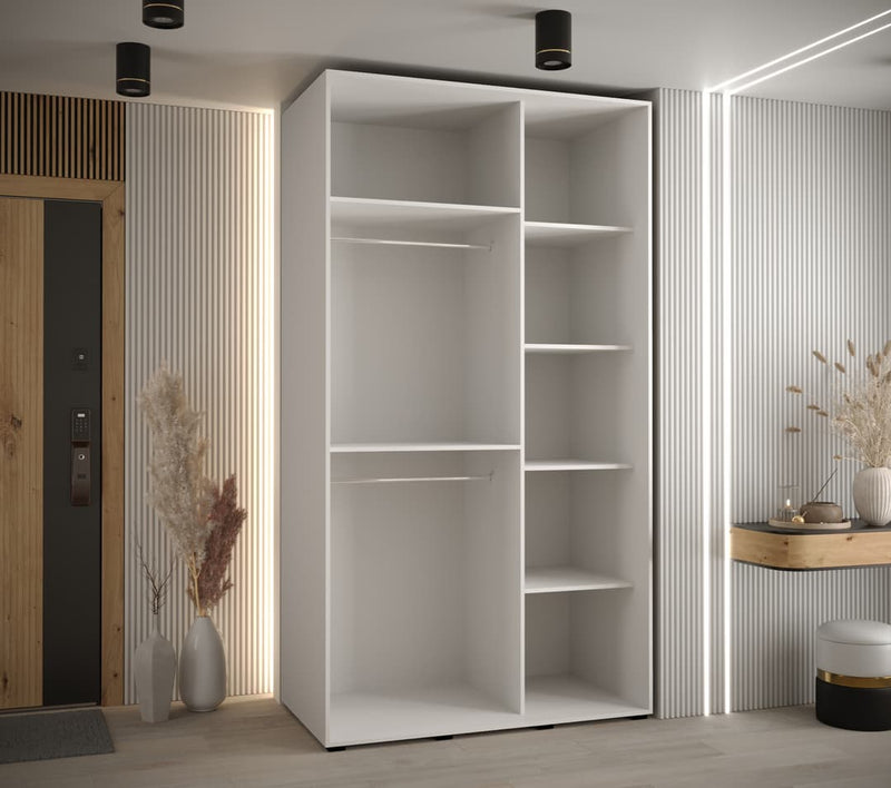 Sapporo II Sliding Door Wardrobe 130cm