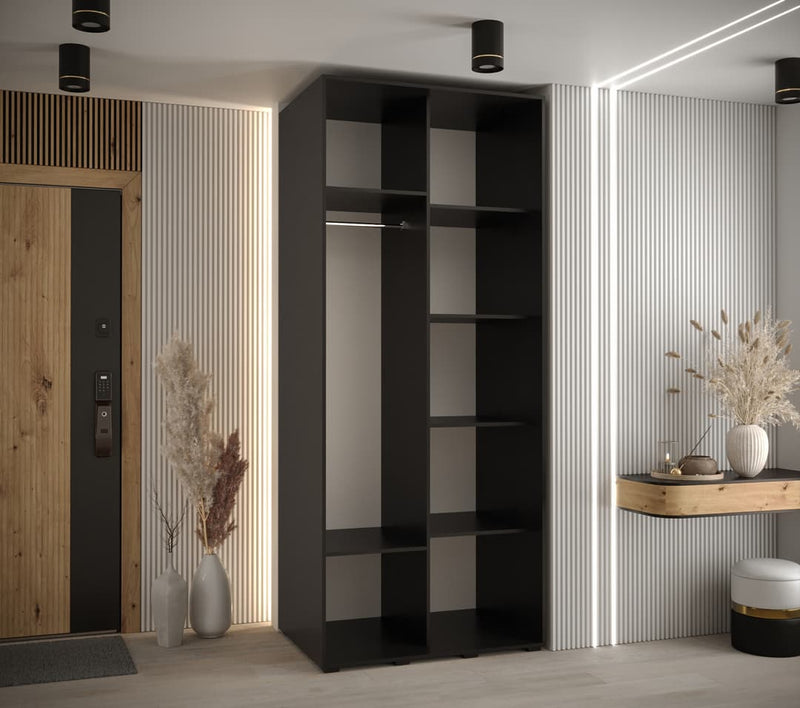 Cannes V Sliding Door Wardrobe 110cm