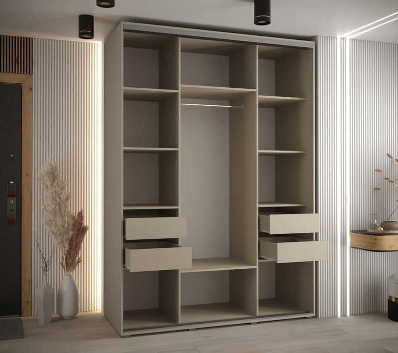 Dakota III Sliding Door Wardrobe 180cm