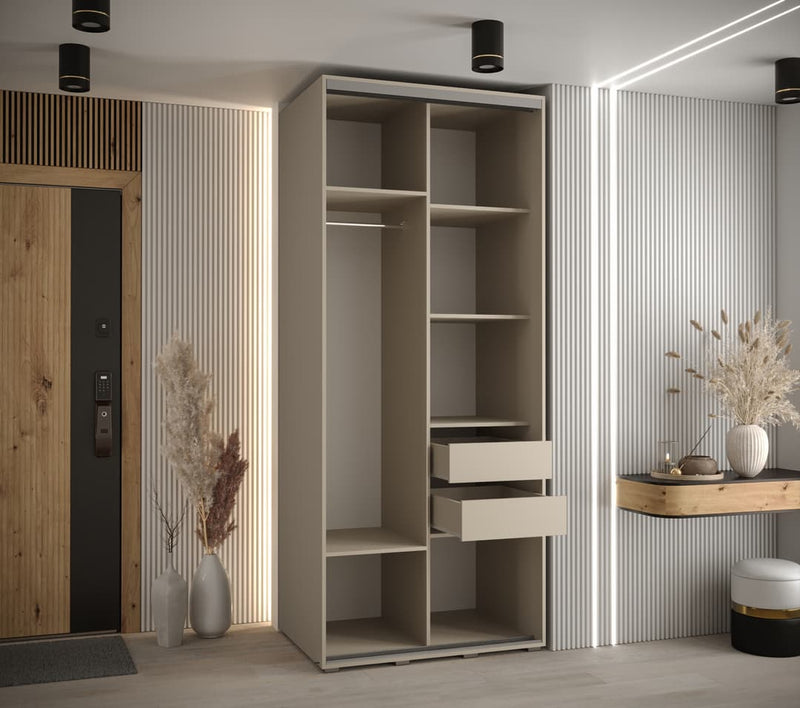 Dakota III Sliding Door Wardrobe 110cm