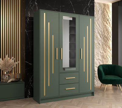 Berlin IV Hinged Door Wardrobe 153cm