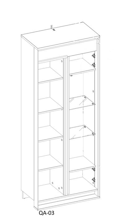 Quant QA-03 Tall Display Cabinet 76cm