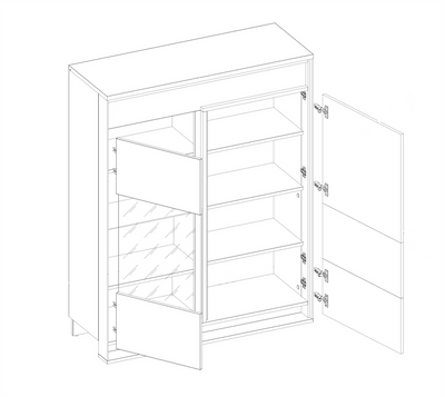 Quant QA-06 Display Cabinet 110cm
