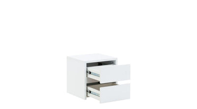 Wing 78 Bedside Cabinet 43cm [White] - Interior Layout