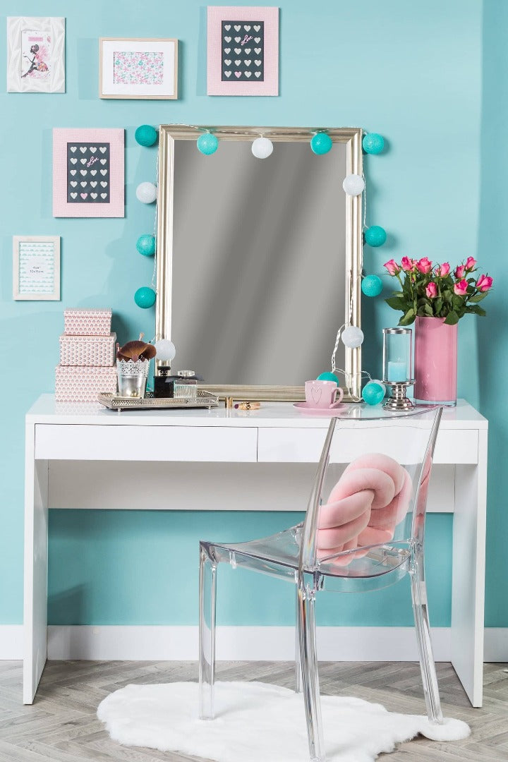 Wing 60 Dressing Table 120cm [White] - Lifestyle Image