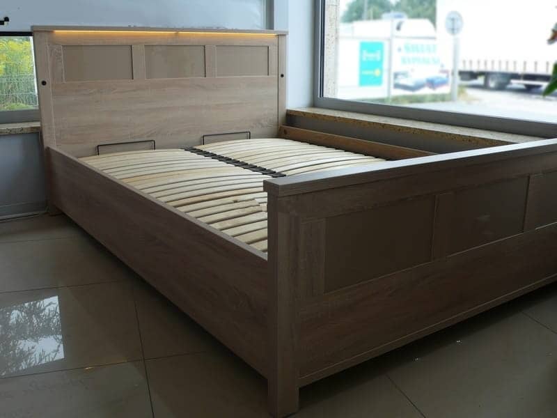 Cremona Ottoman Bed with LED Lights - Front Image