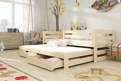 Kubus Double Bed with Trundle