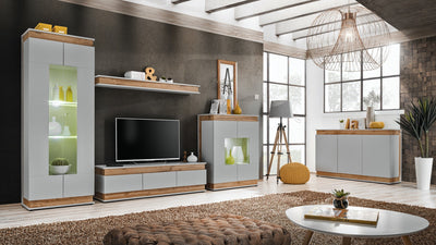 Berlin TV Cabinet 150cm [White] - Lifestyle Image