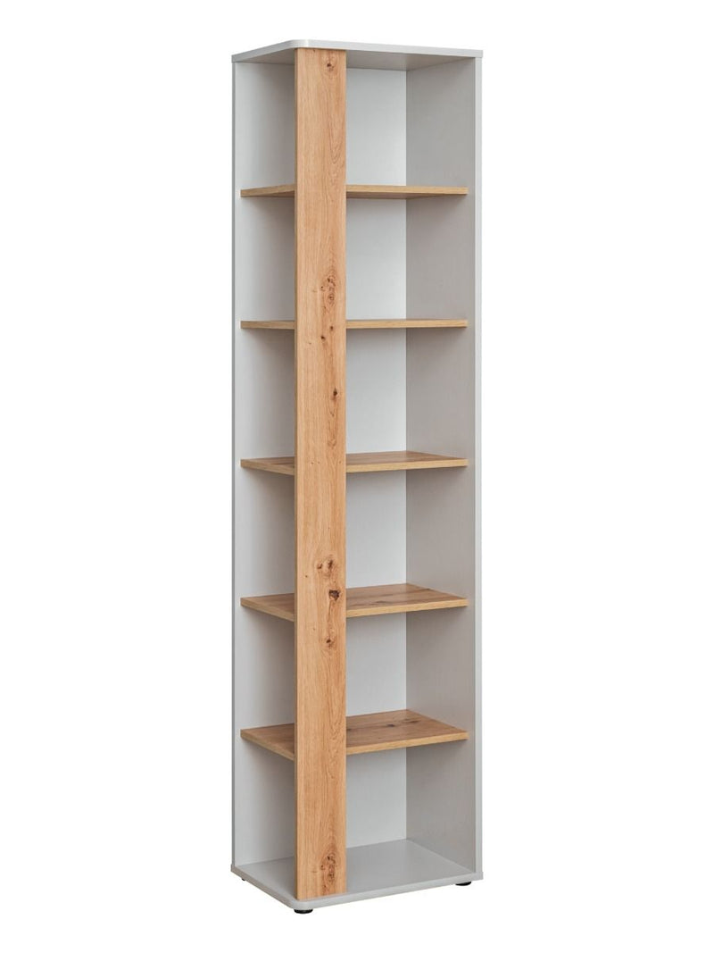 Vivero Bookcase 49cm [Oak] - White Background