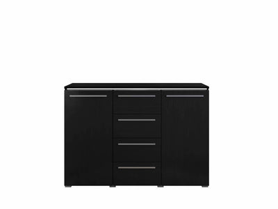 Amber Sideboard Cabinet 132cm [Black] - Front Angle