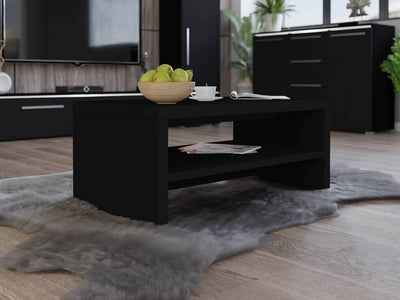 Amber Coffee Table 110cm [Black] - Lifestyle Image