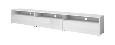 Baros 40 TV Cabinet 270cm [White] - White Background