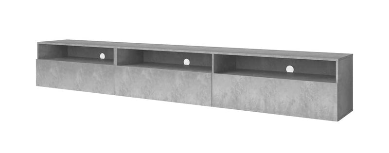 Baros 40 TV Cabinet 270cm [Grey] - White Background 2