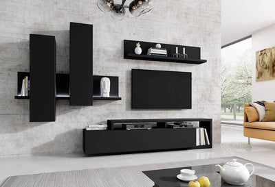 Bota 04 Wall Hung Cabinet 152cm [Black] - Lifestyle Image 2