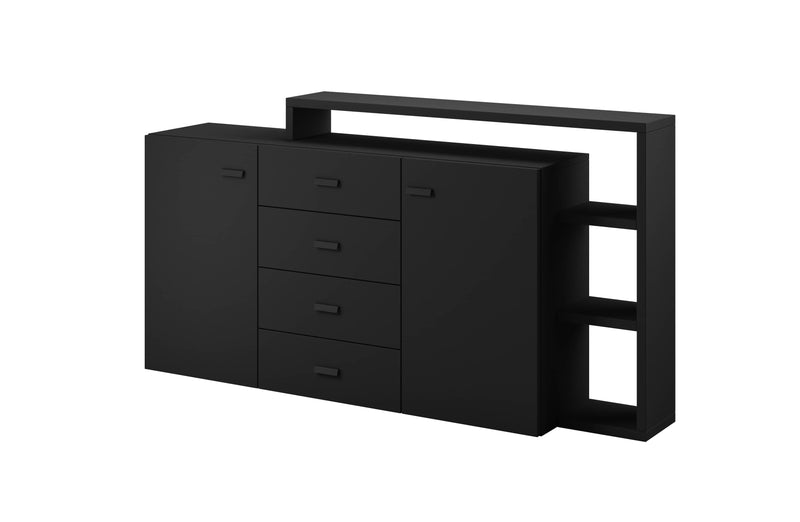 Bota 27 Sideboard Cabinet 180cm [Black] - White Background 