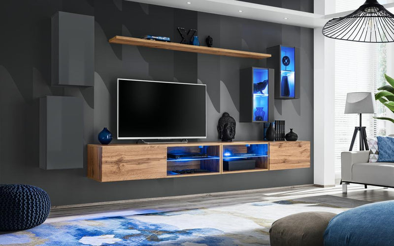 Switch XXV Wall Entertainment Unit For TVs Up To 75"