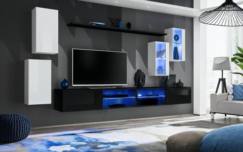 Switch XXV Wall Entertainment Unit For TVs Up To 75"