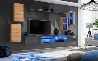 Switch XXV Wall Entertainment Unit For TVs Up To 75"