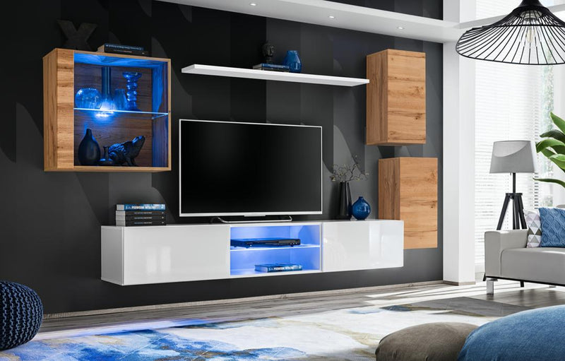 Switch XXIII Wall Entertainment Unit For TVs Up To 75"