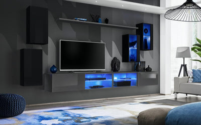 Switch XXV Wall Entertainment Unit For TVs Up To 75"