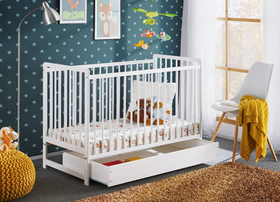 Cypi Cot Bed [White] - Lifestyle Image 6