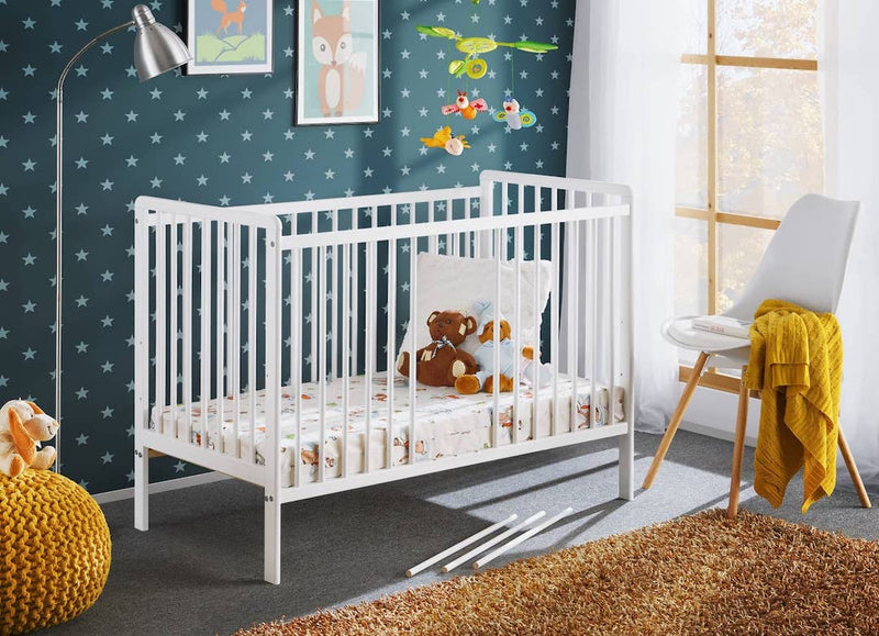 Cypi Cot Bed [White] - Lifestyle Image 2