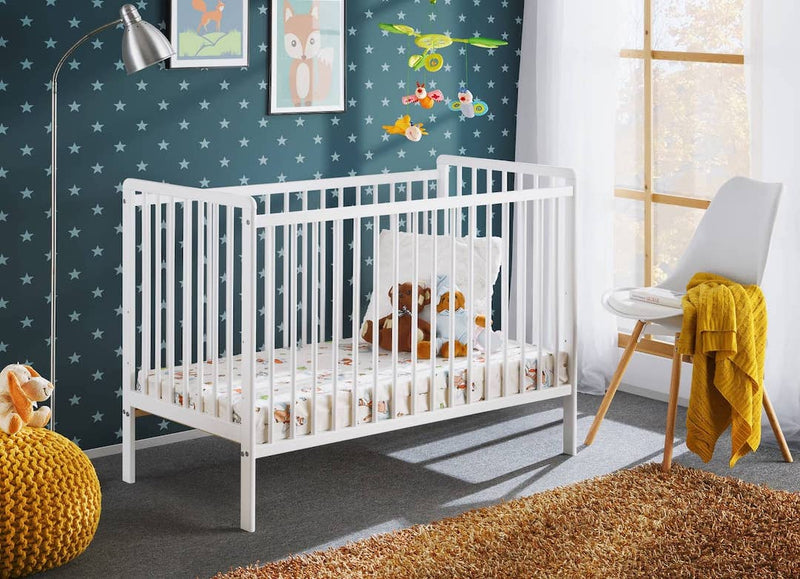 Cypi Cot Bed [White] - Lifestyle Image