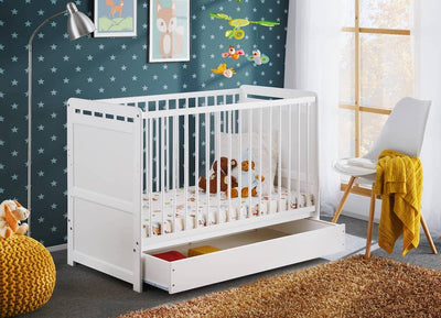 Tymek Cot Bed [White] - Optional Drawer 2 