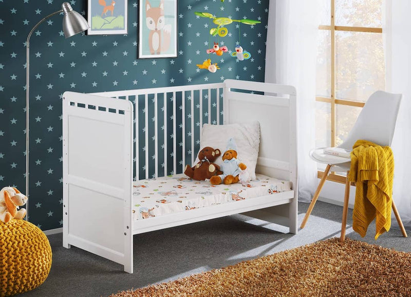 Tymek Cot Bed [White] - Removable Barrier