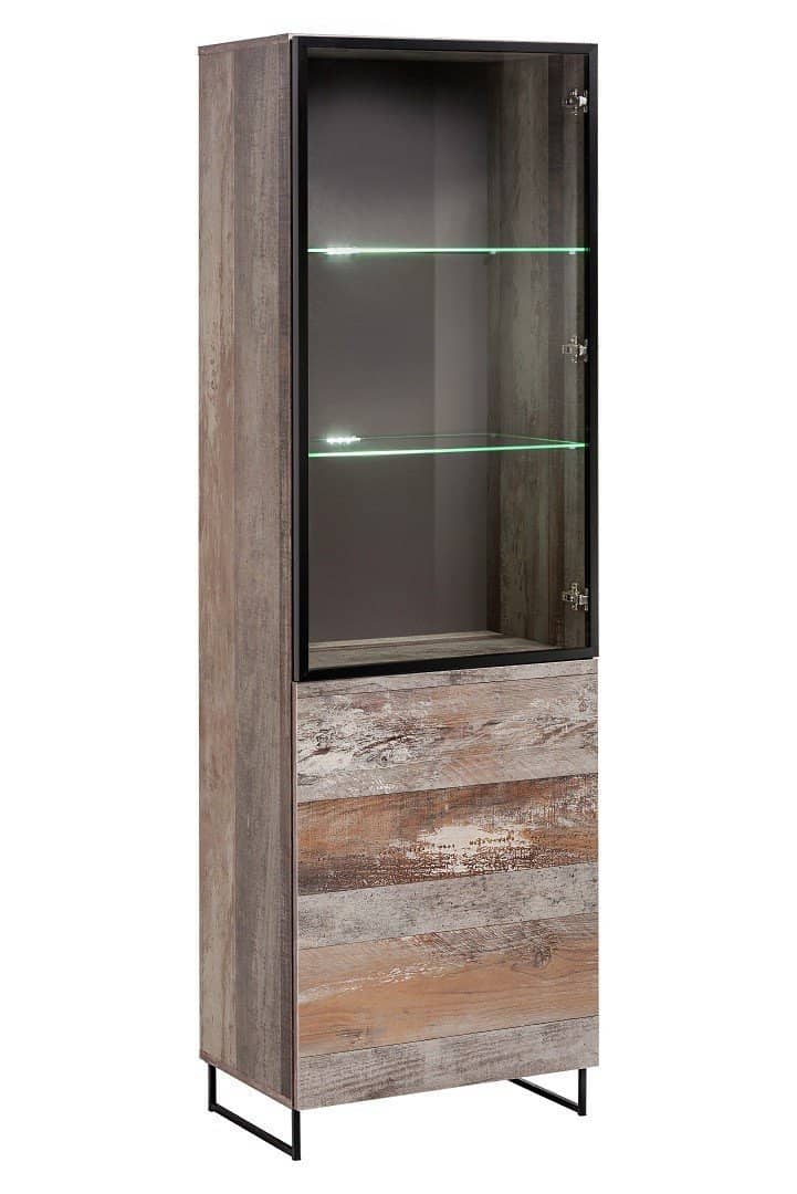 Plank Tall Display Cabinet 60cm